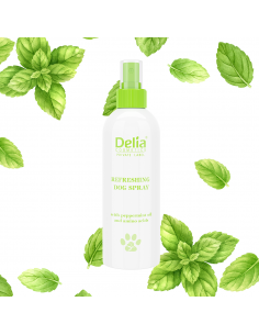 Refreshing dog spray