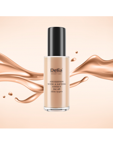 Foundation with a lifting effect